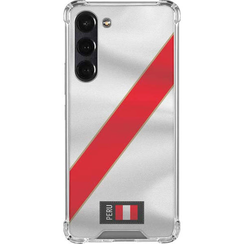 Peru Soccer Flag Galaxy S24 FE Clear Case